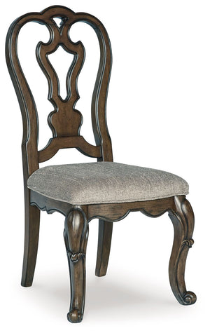 Maylee - 11 Pc. - Dining Extension Table, 4 Side Chairs, 2 Arm Chairs, Storage Bench, Buffet And Hutch - Dark Brown