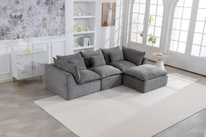 102.3" Width Cloud Couch Oversized Modular Sectional Sofa