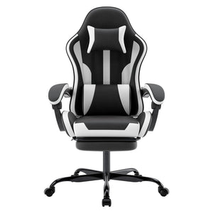 Ergonomic Gaming Chair with Footrest and Lumbar Support