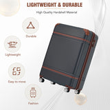 20 in hard side 2 piece lightweight suitcase set with spinner wheels