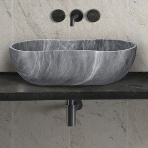 Bathroom Vessel Sink With Wavy Design