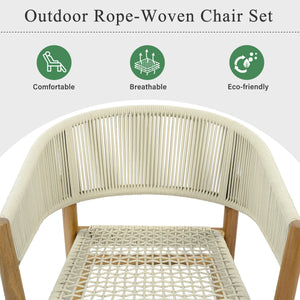 Outdoor Accent Chair Set - 2 Person Seating Group
