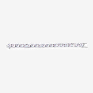 40.00 Carat Genuine Opal Rainbow Quartz .925 Sterling Silver Bracelet