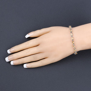 9.03 Carat Genuine Citrine .925 Sterling Silver Bracelet