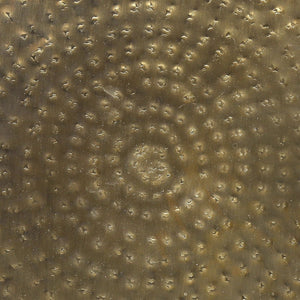 Drum Accent Side Table, Hammered Texture
