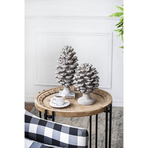 D7x10.5" Table Decor, Pinecone