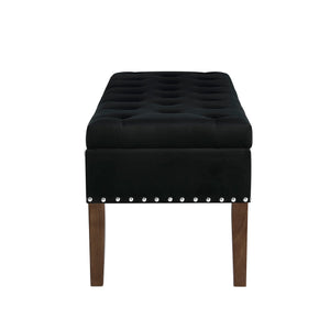 Tufted Bench with Storage