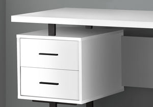 Computer Desk For Home Office, Laptop, Left, Right Set-Up, Storage Drawers, Contemporary & Modern