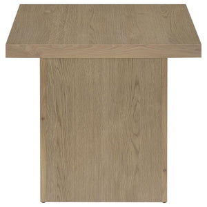Devar Square Engineered Wood Side End Table Latte