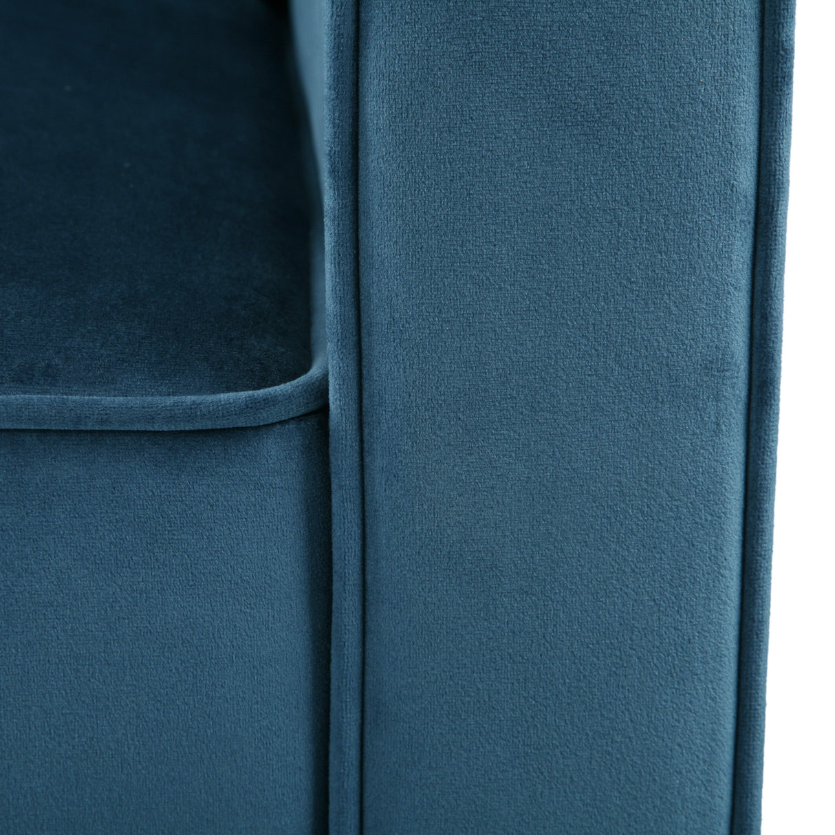 Blue Velvet Upholstered Club Chair