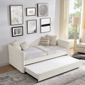 Upholstered Daybed With Pop Up Trundle