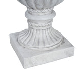 Outdoor Garden Urn Planter, Antique White
