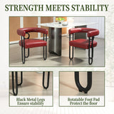 House hold contemporary designed upholstered accent/dining chair/barrel side chairs set of 2