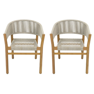 Outdoor Accent Chair Set for 2 Persons