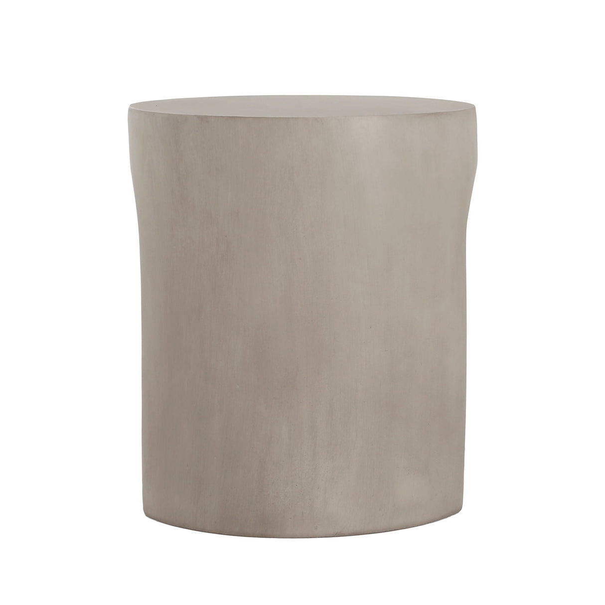 Outdoor Round U-Shape Side Table - Light Gray