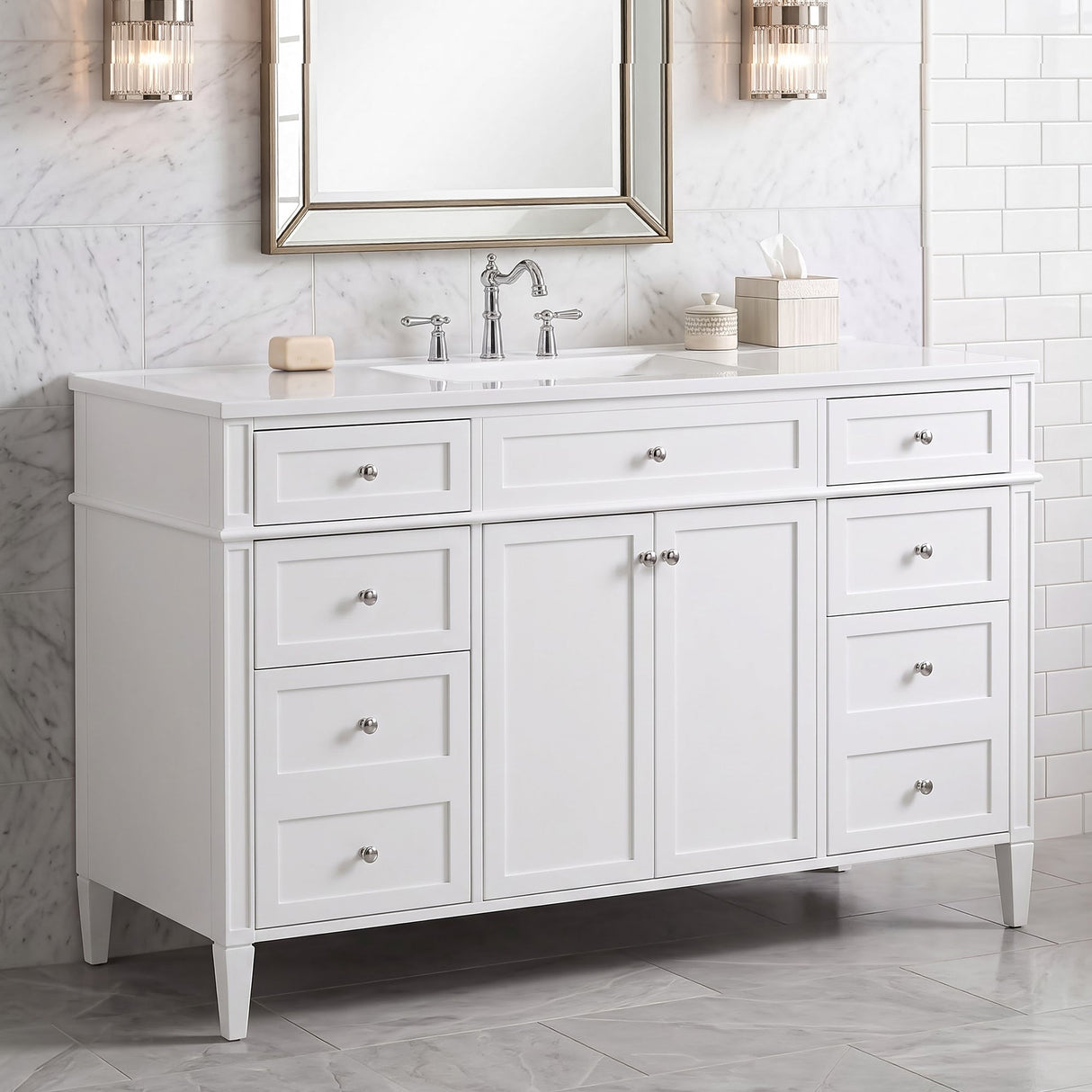 48 Inch Bathroom Vanity with Sink Top