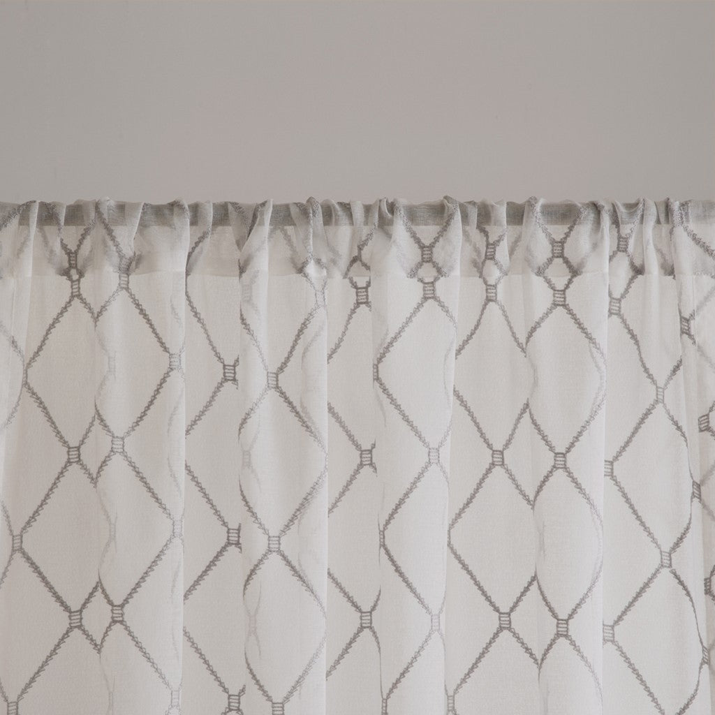 Diamond sheer window curtain panel (only 1 pc panel)