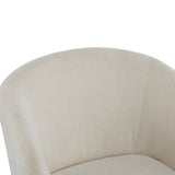 Windsor Mid-Century Accent Chair - Soft Fabric Upholstery