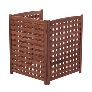 3 Panel Outdoor Air Conditioner Fence Screen