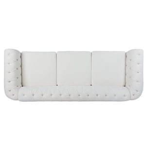 Rolled Arm Chesterfield 3 Seater Sofa