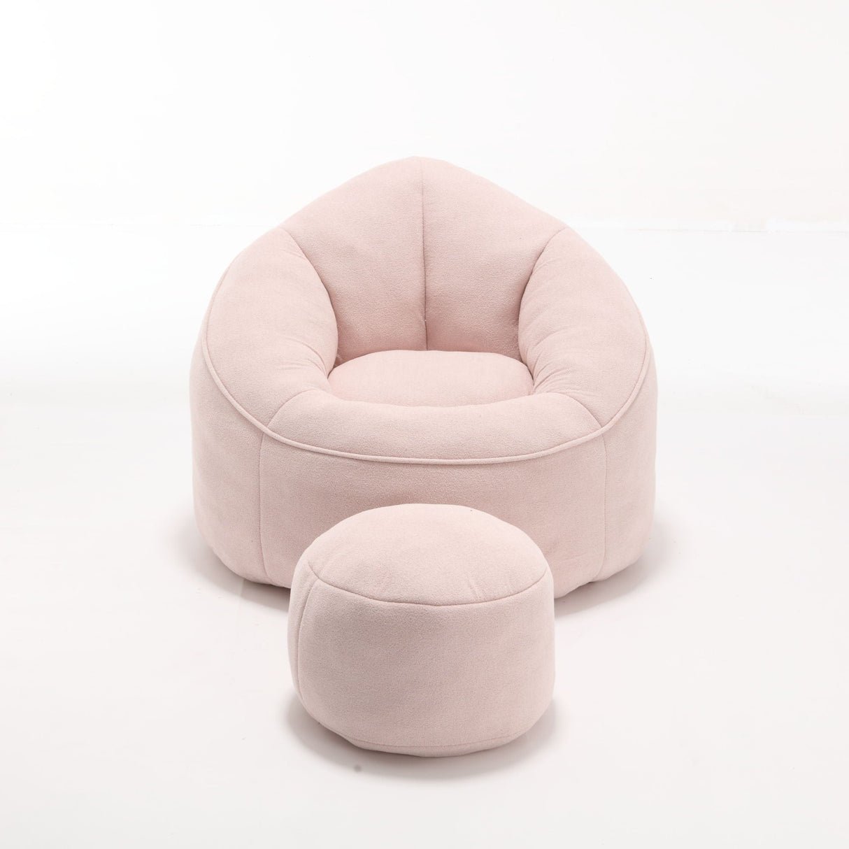 Bedding Bean Bag Sofa Chair High Pressure Foam With Footrest