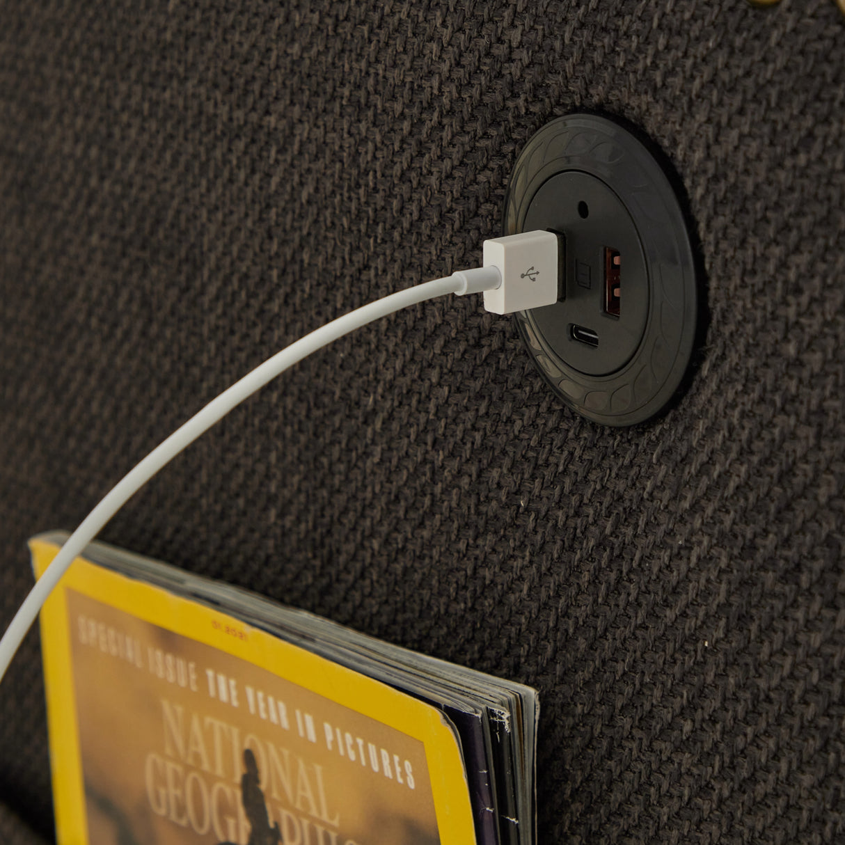Cooper Ultimate Swivel Lounge Chair With USB Charging