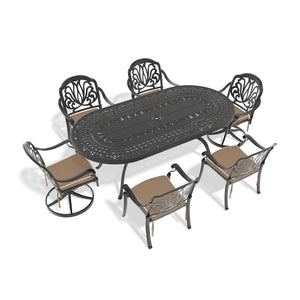 7-Piece All-Weather Cast Aluminum Dining Set