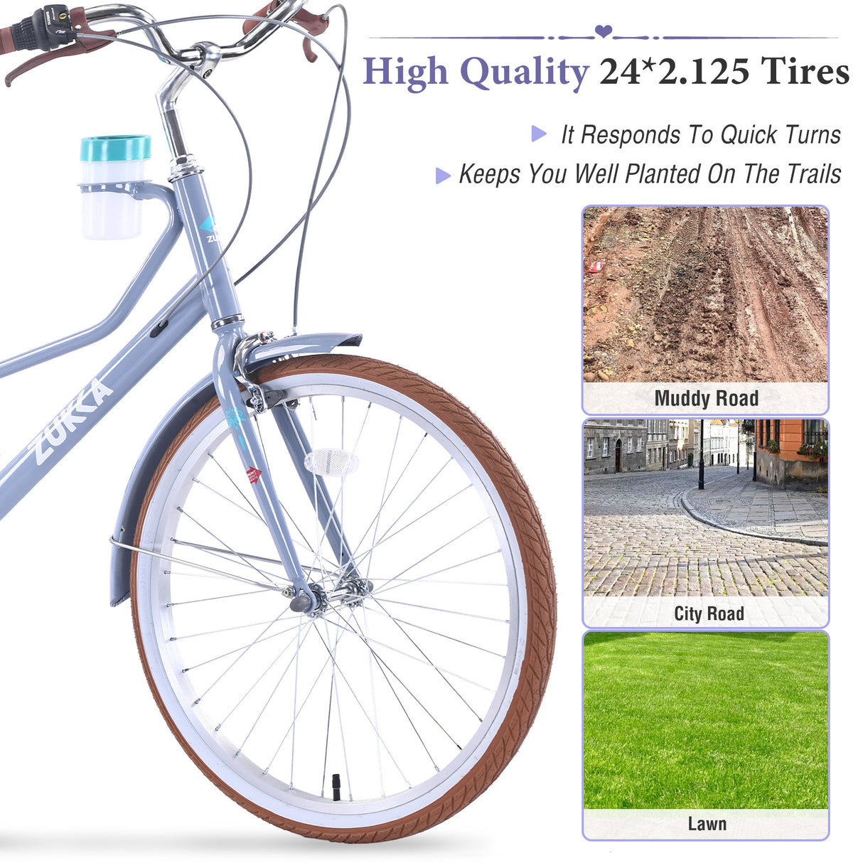 24 Inch Women's Cruiser Bike
