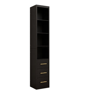 85.04" Tall Storage Cabinet with Drawer and Shelves