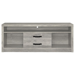 Burke 3-piece 59-inch TV Entertainment Center Grey Driftwood