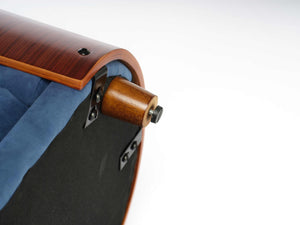 Scandinavian Style Elevated Dog Bed Pet Sofa Velvet Dark Blue Small Size