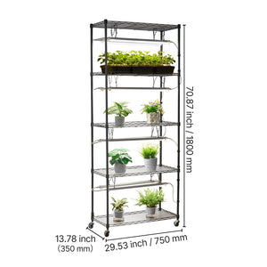 DIY Plant Shelf with Grow Lights