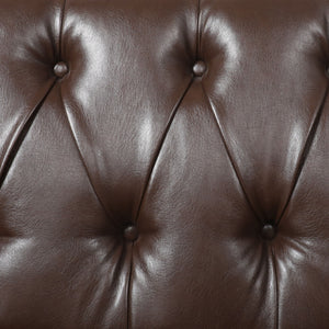 Sophisticated Loveseat With Diamond Stitched Detailing
