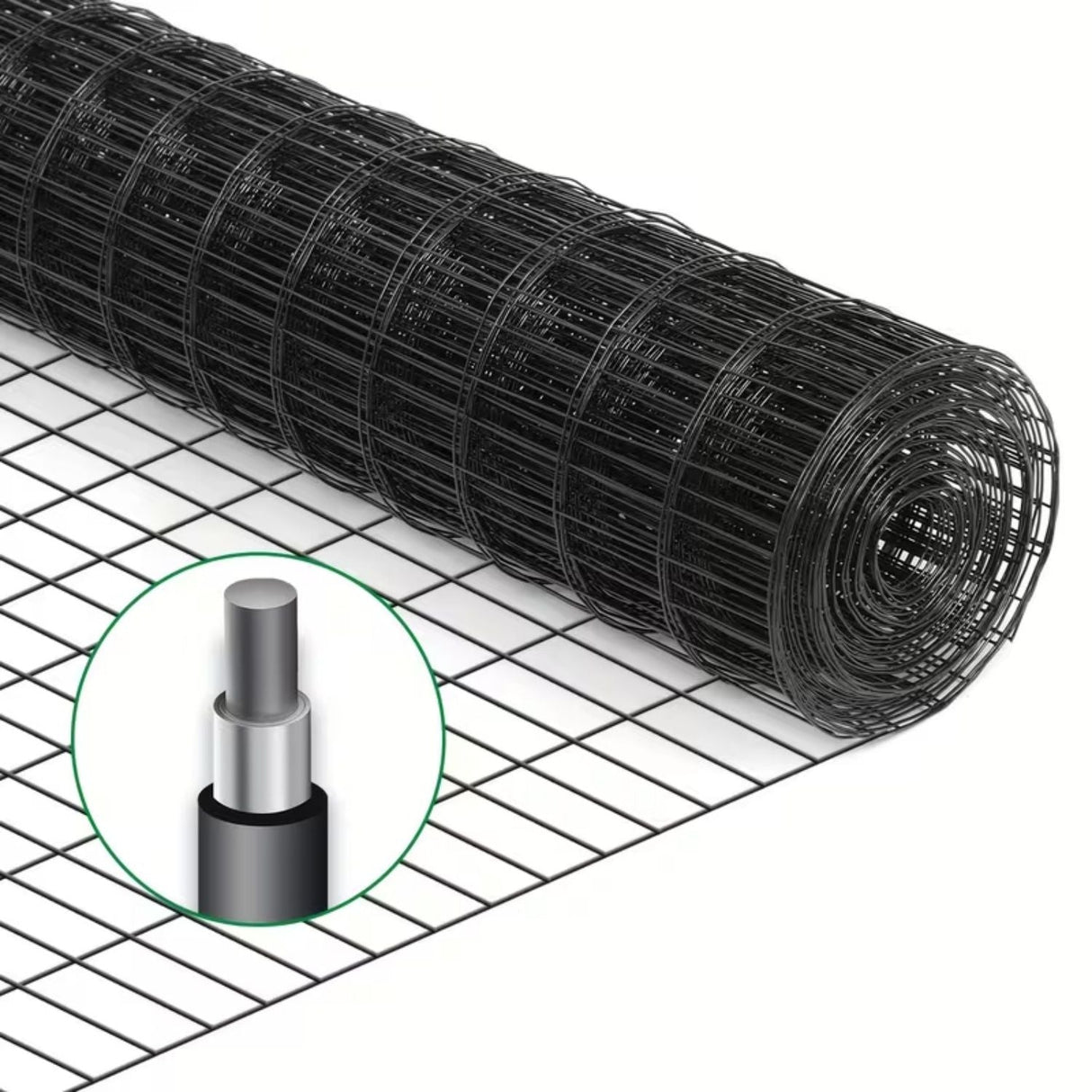 Vinyl-Coated Metal Welded Wire Fence For Poultry Cage Protection