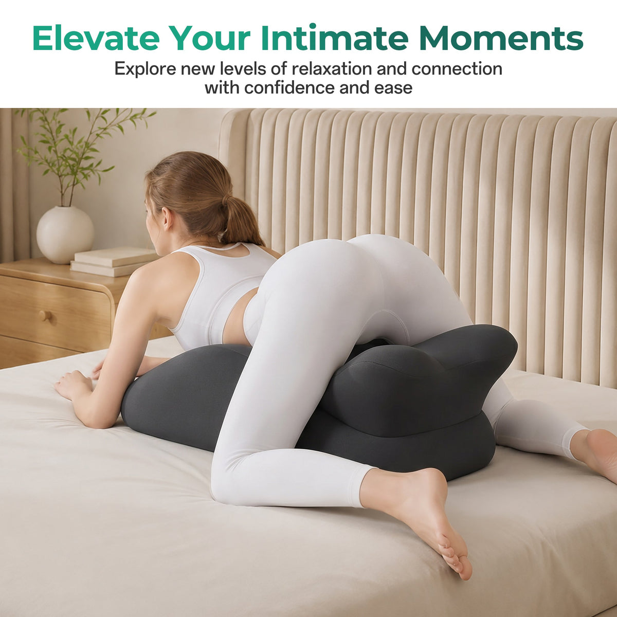 Memory Foam Ergonomic Wedge Pillow for Couples