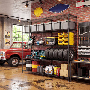 5 Tiers Adjustable Heavy Duty Metal Storage Shelves