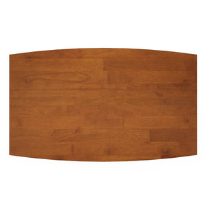 Rectangular Dining Table with Durable Solid Rubberwood Construction - Brown