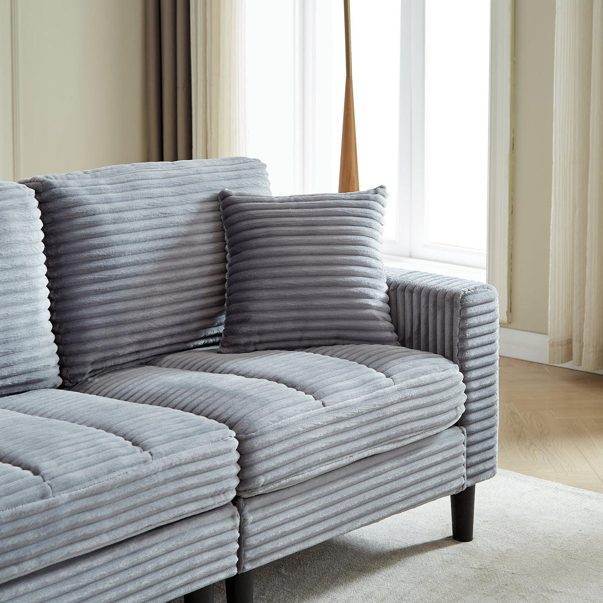 The Beverly Corduroy U-Shaped Sectional Sofa