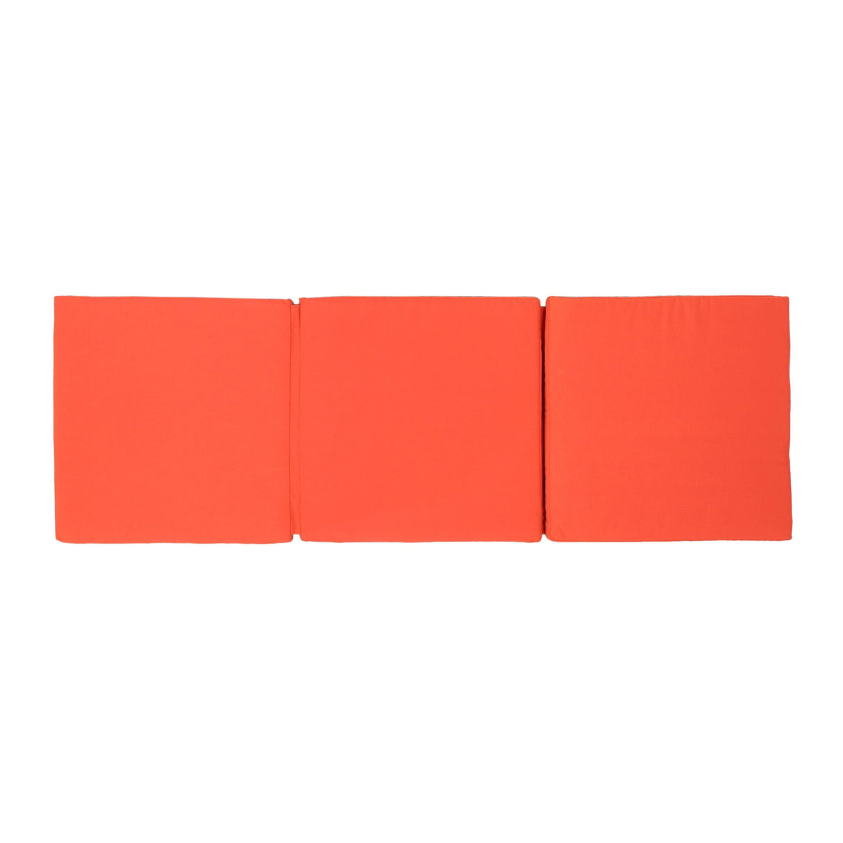 Waterproof Fabric Lounge Cushion With Rectangular Shape - Orange