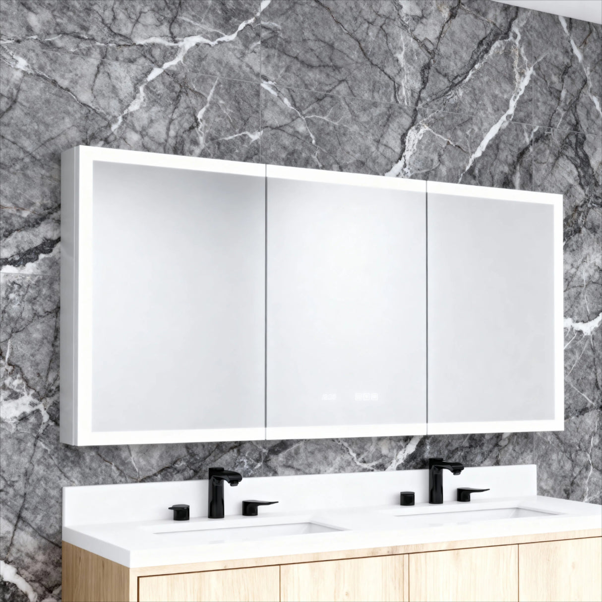 60 in. W x 30 in. H Rectangular Bathroom Mirror