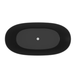 65 Inch Artificial Stone Solid Surface Freestanding Bathroom Bathtub