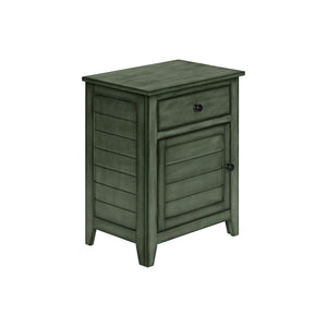 Accent Nightstand, Storage Drawer, Transitional