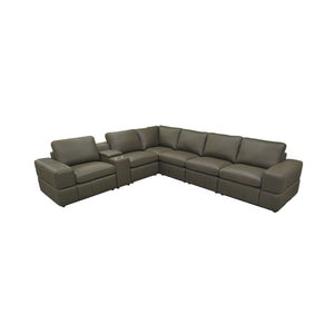 Large - Arm Upholstery Modular Sectional With Custom Configuration - Olive Green
