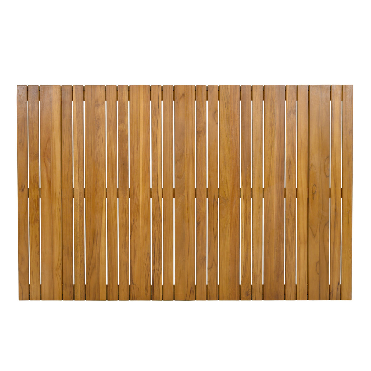 Teak Wood Top Outdoor Table with Steel Frame