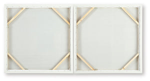 Andorfield - Wall Art Set (Set of 2) - Beige / Black / White