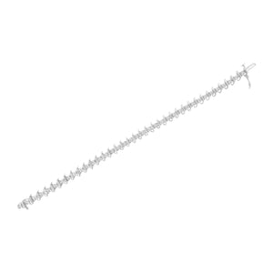 .925 Sterling Silver 1 cttw Prong-Set Diamond Link Bracelet (I-J, I1-I2) - 7.25"