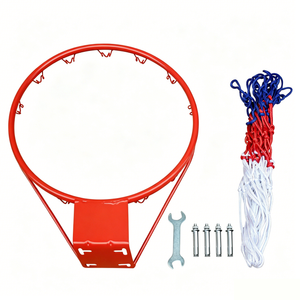 18" Steel Basketball Rim Replacement with Net