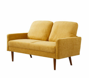 Loveseat Sofa, European Style With Sleek Design, Modern & Vintage Flair, Upholstered 2 Seater Couch
