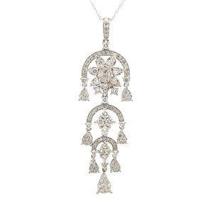 1.50ct Diamond Fashion Pendants 14KT White Gold