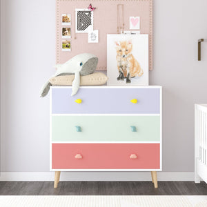 3 Drawer Dresser Storage Cabinet